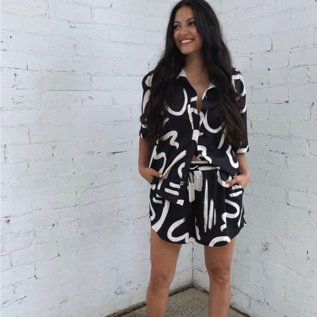 Black And White Abstract Print Set